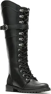 Harley-Davidson Women's Bradner Lace-Up 16" Black Motorcycle Boots D87261