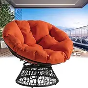 Papasan Cushion Covers Only, Outdoor Cushion Waterproof Slipcover for Papasan Chair Cushion, Easy to Clean Internally Fixed Removable Zippered Papasan Cushion Cover (C 100x100cm)