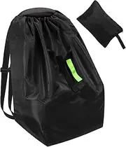Car Seat Airplane Travel Bag, Waterproof Heavy-Duty Carrier with Shoulder Straps, Spacious Baby Gear Storage for Road Trips Flights Outings Adults Teens Family Use 33.46x16.93 in, Single