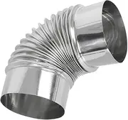 COHEALI Stainless Steel Elbow Chimney Flue Exhaust for Heating Stove Vent Hose Easy to Install Flexible Design for Kitchens Rvs Bathrooms and More