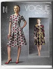 Vogue V1737 Misses' Sewing Pattern Fit-and-Flare Dresses with Waistband and Pockets, Size 14-16-18-20-22