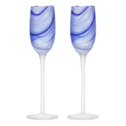 2pc Tempa Skylar Ocean Champagne Drinking Glass Cup Drinkware/Barware Set