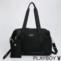 在飛比找momo購物網優惠-【PLAYBOY】旅行袋 Active系列(黑色)