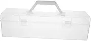 Sturdy Plastic Tool Box Portable Craft Organizer Pencil Storage Box Watercolor Supplies Organizer Box for Boys and Girls