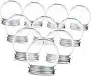 150ml Plastic Water Balls Fake Snow Decorations Empty Globes for DIY Christmas Decorations