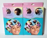 2 x AFRO UNICORN Reversible Satin Lined Cap Unique & Magical ~ New In Box ~