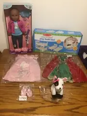 18” survivor Doll with Doll Bunk Bed, two Doll Gowns for 18” Doll, New in Boxes