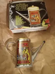 AMCO Houseworks Stainless Steel Cooking Oil Can 7”Vintage 1985 in Original Box