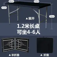 在飛比找生活市集優惠-戶外家用強力承重野餐折疊桌 露營摺疊桌 簡易餐桌