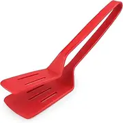Silicone Kitchen Tongs 11 Inch Premium Stainless Steel Barbecue Clamp Multipurpose BBQ Spatula for Gripper Bread Clip/Fried Steak/Flipping Fish/Beefsteak Turner Flipper
