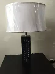 Zephyr 1-light Black Soap Stone Lamp