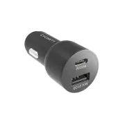 Cygnett CarPower 20W Dual Port Car Charger with 20W USB-C PD + 20W QC 3.0