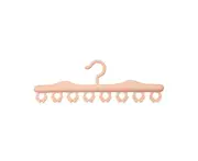 Socks Hanger 8 Clips Windproof Storage Hanger Multifunctional Socks Organizer Underwear Bra Towel Hanger Drying Rack Household Supplies-Pink