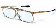 Kanda Japan SlimFold 001 Folding Blue Light Reading Glasses w/Case in Gold +3.00