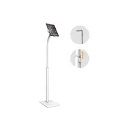 Brateck Height Adjustable Anti Theft Floor Stand Tablets White