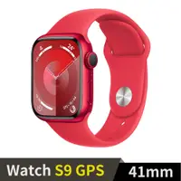 在飛比找神腦生活優惠-Apple Watch S9 GPS 41mm紅鋁錶殼配紅運