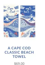 THE CAPE COD TOWEL BEACH TOWEL TURKISH ORGANIC COTTON 70” X 35”