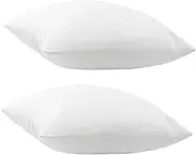 IMIKEYA 2 Pack Square Pillow Inserts Soft Fluffy Decorative Throw Pillow Cases Stuffer for Sofa Bed Living Room