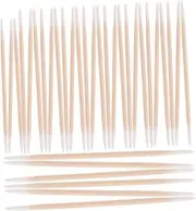 Gatuida Professional Makeup Cotton Swabs Double-ended Pointed Tips Soft Cotton Wood Handle Versatile Beauty Tool for Precision Application