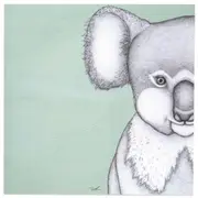 Green Koala by Dots By Donna Blank Card