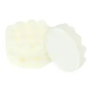 3pcs Buffing Sponge Pads 4" Polishing Wheel Waffle Finishing Grip Pad, White