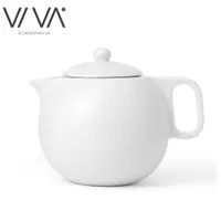 在飛比找ETMall東森購物網優惠-丹麥VIVA陶瓷茶壺 杰米系列高溫白瓷簡約沖泡茶壺大容量帶過