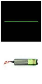 110° Line Laser 50mw 532nm Green Laser Module 25x75mm w/3-5V