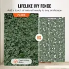 Artificial Green Ivy Privacy Fence 59x98 Garden Wall Screen Faux Hedge
