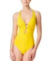 Bleu Rod Beattie Ring Me Up Off-The-Shoulder Cross-Back Mio Pineapple 8