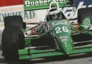 Roberto Guerrero of Colombia drives the King Racing Quaker State L- Old Photo 1