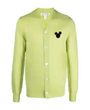 Mickey Mouse V-neck cardigan XS Yellow