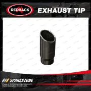 Redback Exhaust Tip Rolled In Acut RV - 57mm 2-1/4" In 76mm 3" Out