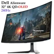 DELL Alienware 32 4K QD-OLED Curved Gaming Monitor AW3225QF 240Hz NVIDIA G-Sync