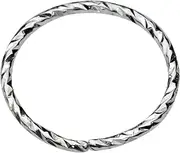 [TinyStudio] Sterling Silver 22 Gauge Diamond Cut Nose Ring Hoop - Variety of Sizes for Cartilage, Helix, Tragus, Septum, Eyebrow, Lip, and Conch Piercings
