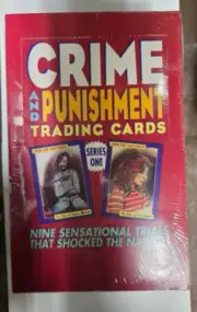 1992 Crime And Punishment Series One Trading Cards Factory Sealed Box.