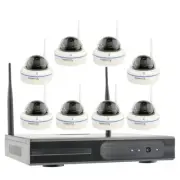 8 Channels Wireless Security Camera System Home Surveillance CCTV with Dome Cam