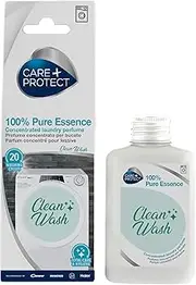 CARE + PROTECT Clean Wash Laundry Perfume In-Wash Scent Booster, Total Care And Hygiene, Long Lasting Active Formula, 100ml for up to 20 washes