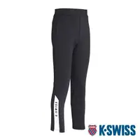 在飛比找momo購物網優惠-【K-SWISS】運動長褲 Knit Pants-男-黑(1