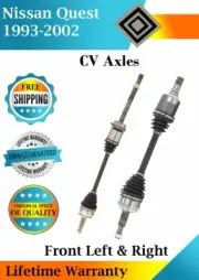 New OE Front CV Axles For 1993-2002 Nissan Quest 3.0L 3.3L Lifetime Warranty (for: Nissan)