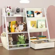 Kids Bookshelf and Toy Storage, Book Shelf for Kids Rooms, Kids Toy Storage Orga