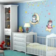 Lg High quality Unicorn Pony PVC Removable Wall Decals / stickers for kids room