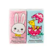 Darice Easter Pocket Facial Tissues: 4 x 4.25 inches, 10 pieces, 2 pack w