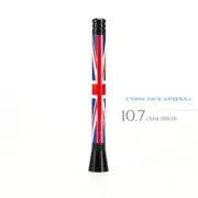 For MINI Cooper Exotic Accessories Union Jack Flag Style 4.2" Short Antenna (for: Mini)