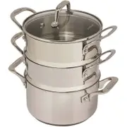 Pyrolux Pyrosteel 3 Tier Steamer Set 18cm