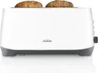 Rise up 4 Slice Toaster Extra Long Slots 7 Browning Settings White TAP0003WH