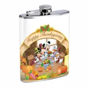 Thanksgiving D5 8oz Stainless Steel Hip Flask