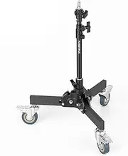 AMBITFUL 61-81cm/21-31.9" Profession Removable Very Sturdy Folding Floor Light Stand and Wheels for Studio Flash LED Light
