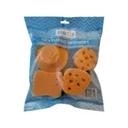 Crafted Assorted Sponges Paint Brushes - 4 Pack