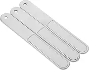 GANAZONO 3pcs Nail File Nails Files Nail Supplies Nail Trimming Tools Nail Trimming Files Nail Buffer Nail Cleaner Tool Fingernail Cleaner Cuticle File Nail Filler Stainless Steel Silver