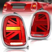 Red Led Rear Lights For Mini Cooper F55 F56 F57 14-23 Union Jack W/Sequential (for: Mini)